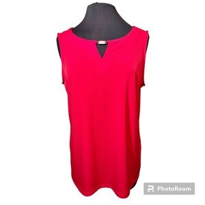Susan Graver size large red Sleeveless top